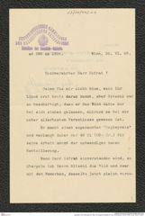 Nachlass Franz Steindachner, Brief von August Schaeffer an Franz Steindachner (30.06.1906), Inv.Nr. 442.01, Seite 1